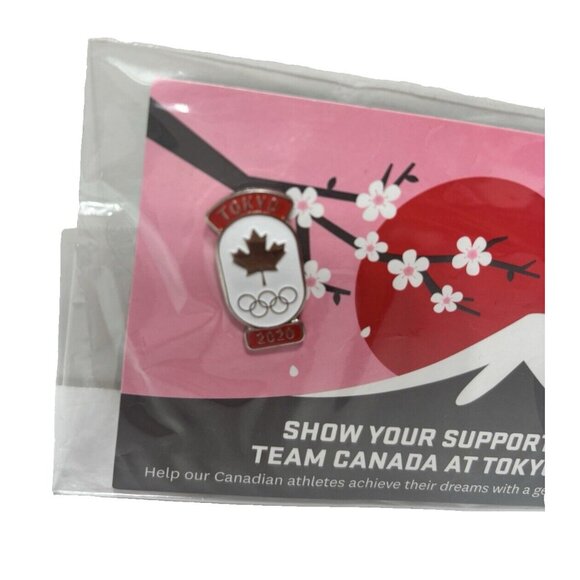 Olympics Team Canada Tokyo 2020 Olympic Pins 2pc Set New - Picture 2 of 2